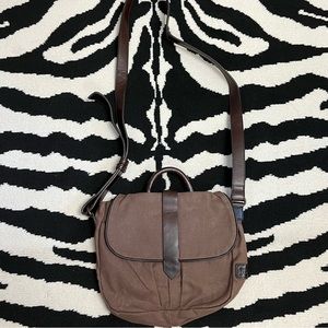 DULUTH TRADING CO. Canvas Mini Messenger Crossbody Bag